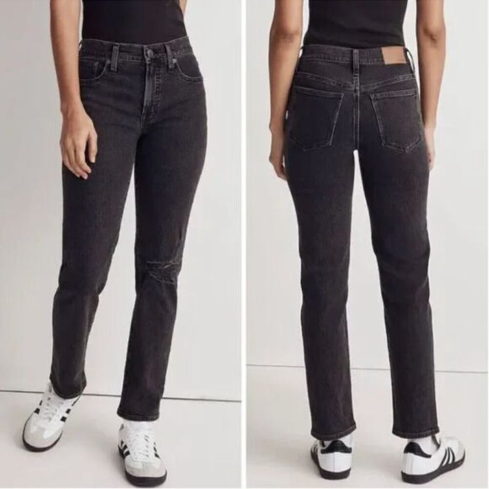 Madewell The Mid-Rise Perfect Vintage Straight Jean in Rosella Wash SZ 23‎